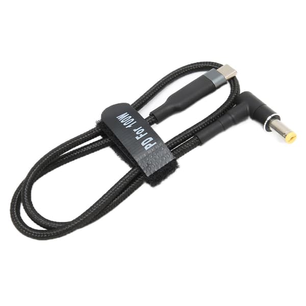 Bærbar opladerkabel DC strømstik konverter Type C PD opladerkabel 0,5 m