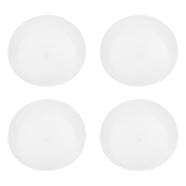 50 stk. Engangs Bakekopper Oljepapir Non-Stick for Dessertbutikk Hvit
