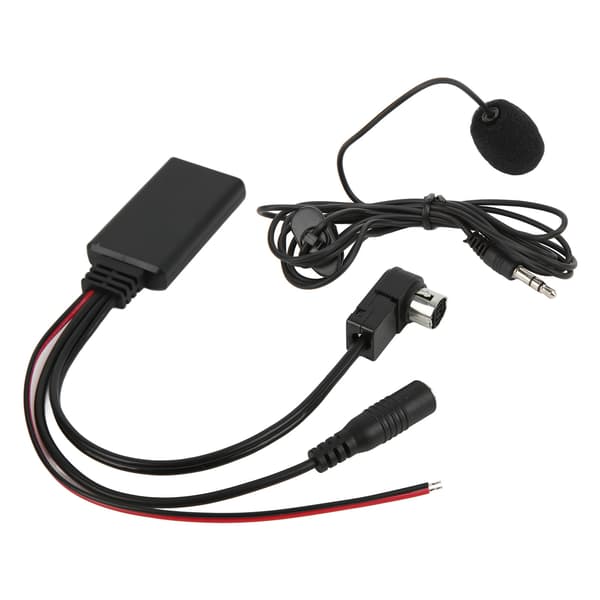 Bluetooth Aux-kabel lydadapter for Alpine KCA121B AINET CDA9857 smarttelefonmikrofon håndfri