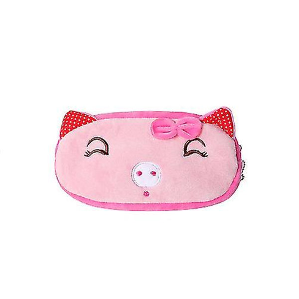 Söt plysch case Tecknad case Bow Pig