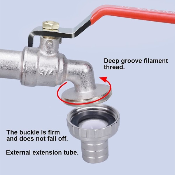 Ibc tankadapter 1/2&quot; Gänganslutning, kran 1000l tankkran Regnvattenuppsamlare, kranutloppskoppling Ventilkran Trädgårdsslangkopplingar