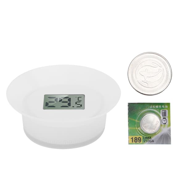 Vandtermometer med LCD-display til akvarium, våd og tør dobbelt anvendelse