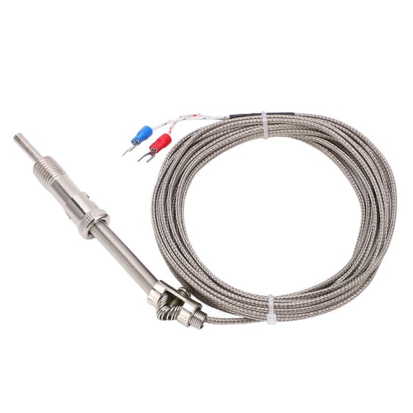 Skærmet termoelementsonde - K-type, 5 meter lang