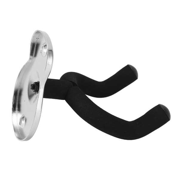 Gitarr Väggfäste Hängare Krok Hållare Stativ Metall Universal för Ukulele Violin Studio Rum Frostat Silver