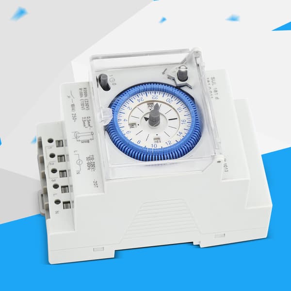 SUL181D Mekanisk Timer 15 Minutter 24 Timer Tidsbryter Relé 250VAC 16A