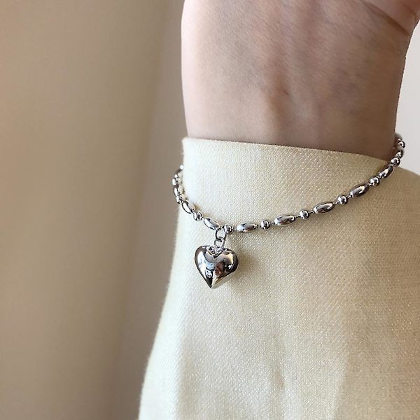 Rannekoru hopea S925 Heart Stud Muotikorut Ac7419