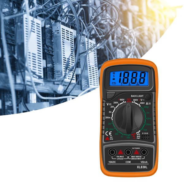 Digitalt Multimeter Høj Nøjagtighed Spænding Strøm Modstand Måler Voltmeter Amperemeter