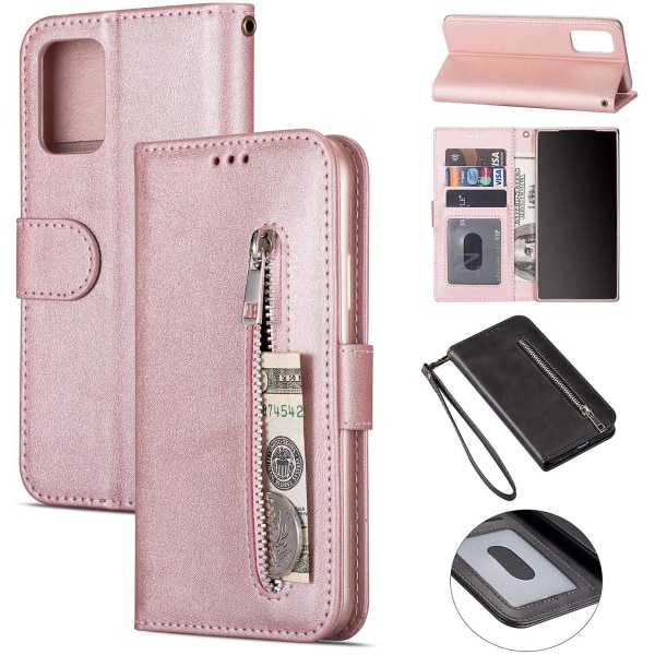 Samsung Galaxy A71 Wallet phone case Rose Gold