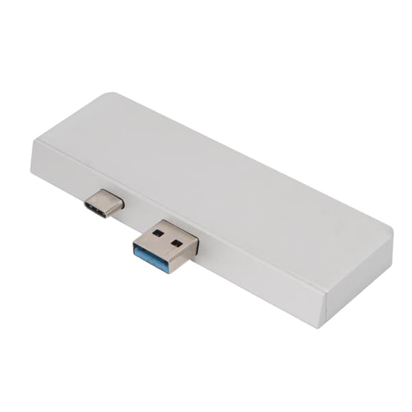 USB C Hub 4K HD Multimedia Interface Dataoverføring Doble USB3.0-porter 5 i 2 USB C Hub for Surface Pro 7 Sølv