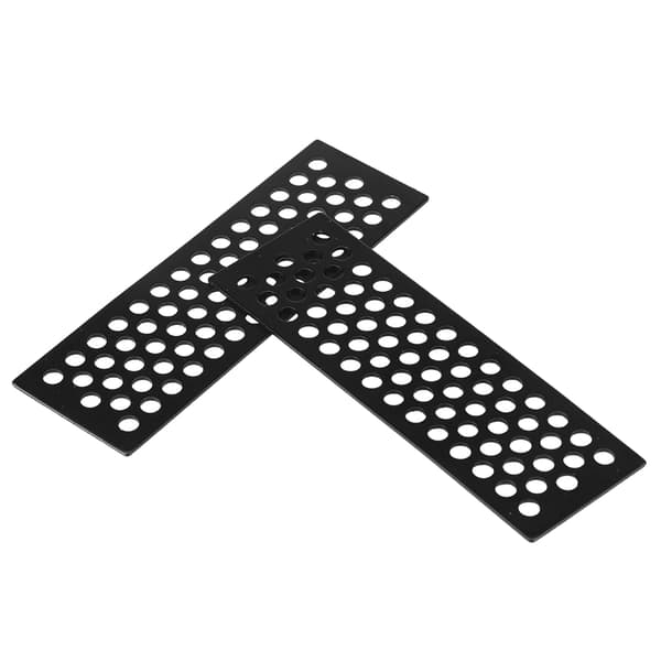 2 stk./sæt Aluminium Sandstiger Recovery Board Rampeværktøj til 1/10 RC Crawler (Sort)