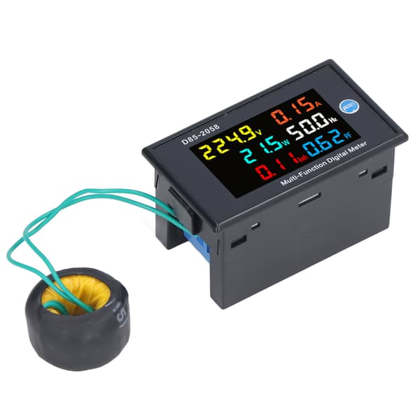 Tehomittari LCD-digitaalinäyttö Jännitevirta-mittari Testeri AC 40-300V