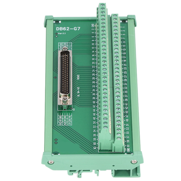 DB62 M7 3-radig kopplingsplintadapter Breakout Board Module 60V DC Interface Connector
