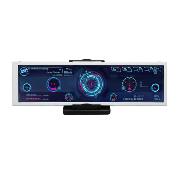 8,8 tommers IPS temperaturmonitor USB-strøm Automatisk avslåing Multifunksjonell PC CPU GPU RAM dataskjerm