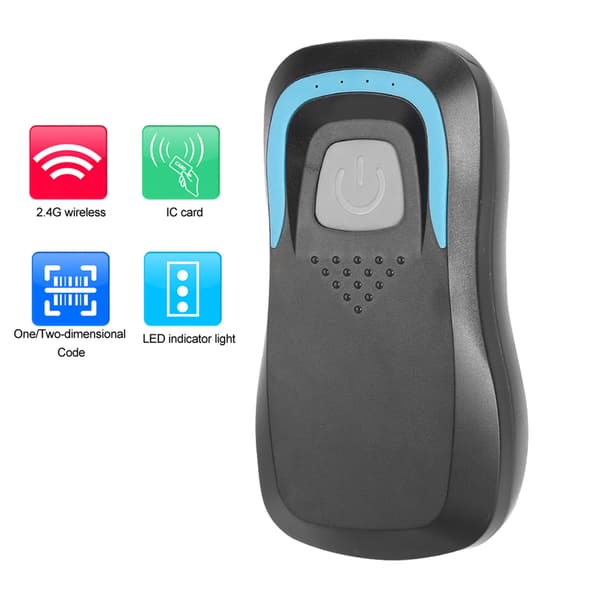 Trådløs Bluetooth RFID-kortlæser 5 kort Sort IC 13,56Mhz scanner