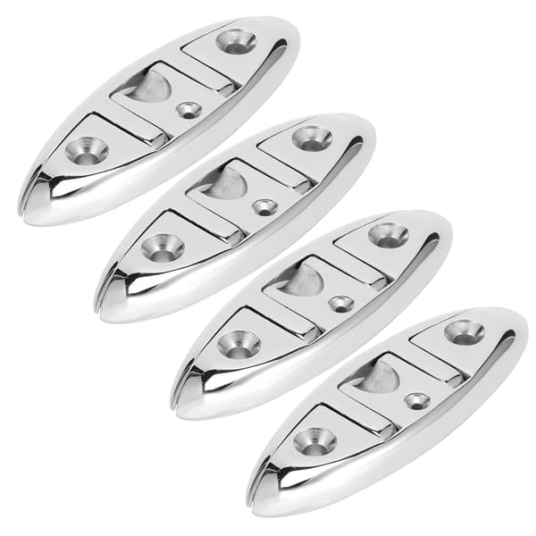 4-pak rustfrit stål foldbare marinebådsklamper 6x2,1 tommer