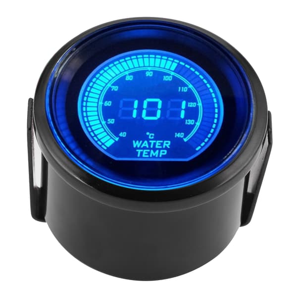 Vandtemperaturmåler til EVO-serien med sensor 52 mm/2 tommer Universal Blå og Rød LED-baggrundsbelysning