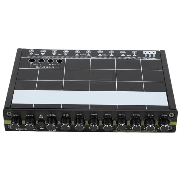 1 stk bilstereo EQ-equalizer med 7 bånd