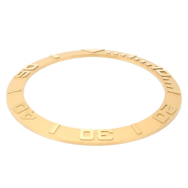 Klockramsinlägg 38mm Keramisk Präglad Siffra Klockramsring Guld Reparations Ersättningstillbehör
