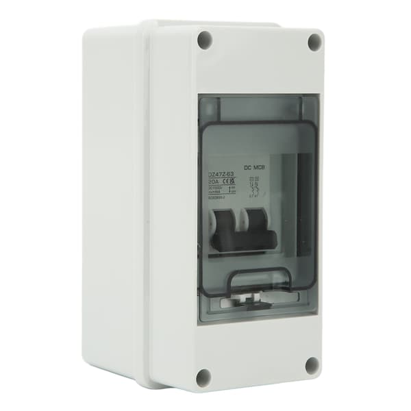 2P PV System DC Mini Afbryder med Boks IP65 Vandtæt Solar PV Afbryderkontakt DC1000V 20A