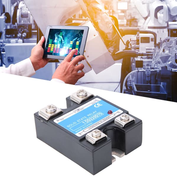 Solid State Relay DC SSR Inngang 3-32VDC Last 5-220VDC Kontrollrelé 75A