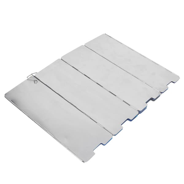 10 st. Vindskydd för Campingkök i Aluminiumlegering, Silver