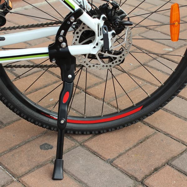 Justerbar Støttefod til Cykel i Aluminium (Sort)