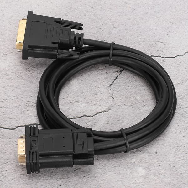 DVI til VGA hann-adapterkabel 2m 1080P for Windows 95 datatilbehør