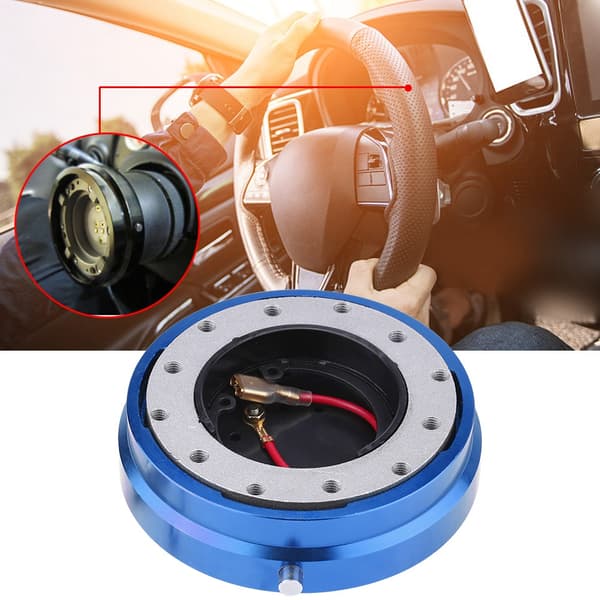 Universal Ratt Snabbkopplingsnav Adapter Boss Kit för Racingbil Blå