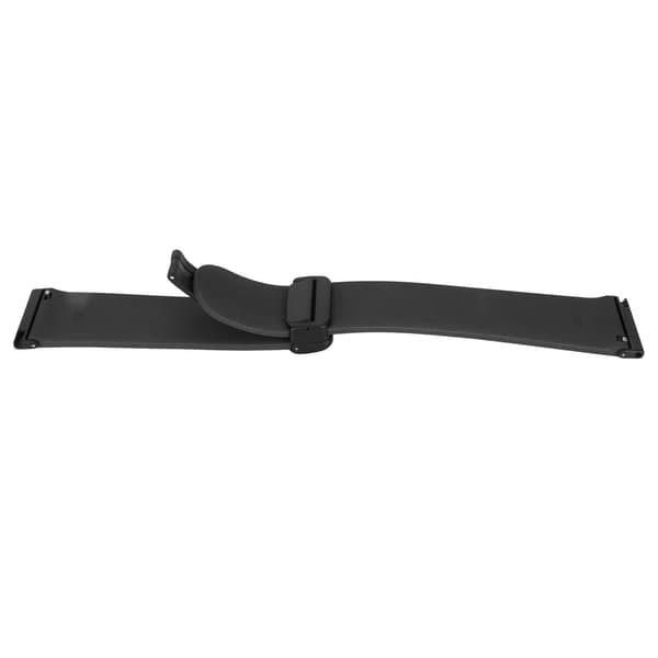 24 mm magnetisk foldbart spænde Quick Release silikonestrop til Suunto 7 9 D5i sort sportsur