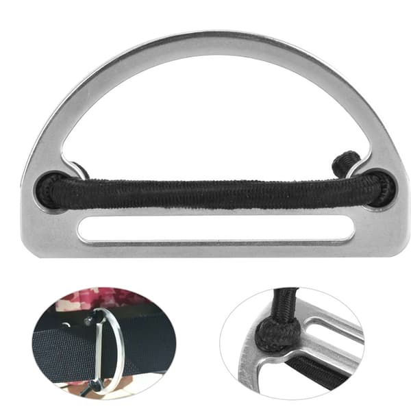 316 Rustfrit Stål D-ring Bæltespænde Webbing Rem Holder Dykning Tilbehør SSA RK06D(SSA RK06D )