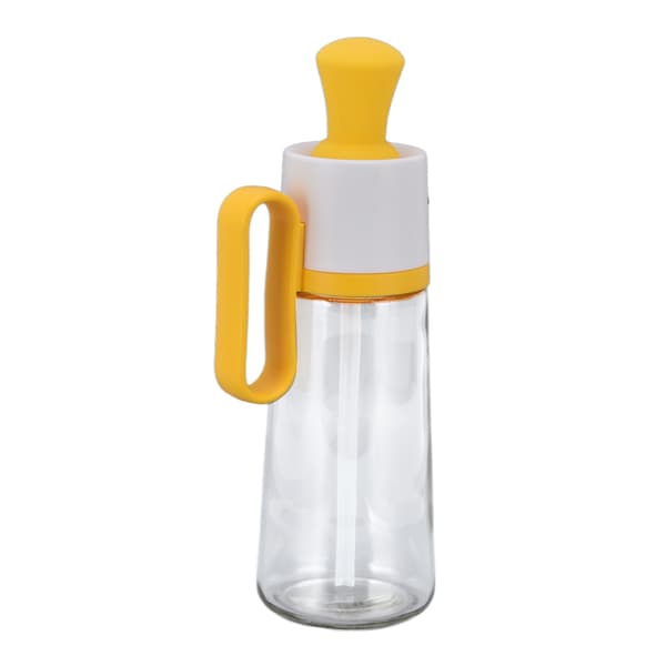 Blank Oljedispenser - 550ml Läcksäker Vinägerdispenser för Utomhusgrillning [Gyllengul]