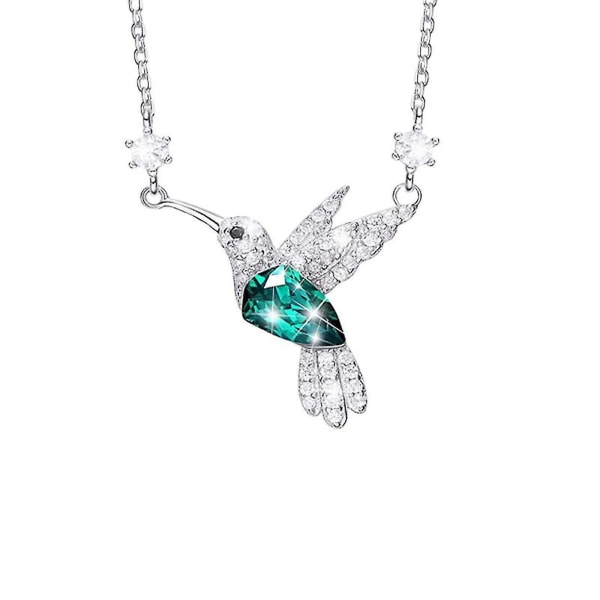 Damer personlighed Diamond Studded Hummingbird Chain Bird Fly Halskæde