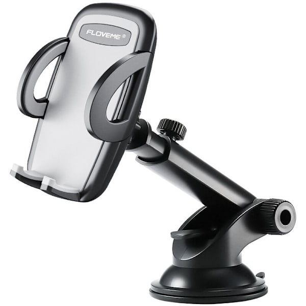 Bil Dashboard Telefonholder Midterkonsol Sugekopmontering (sort)