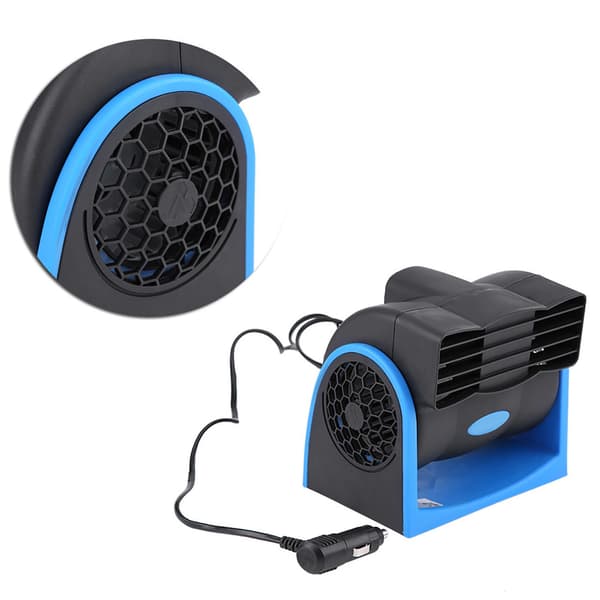12V Mini Elektrisk Ventilator Justerbar Hastighed Støjsvag Luftventilator