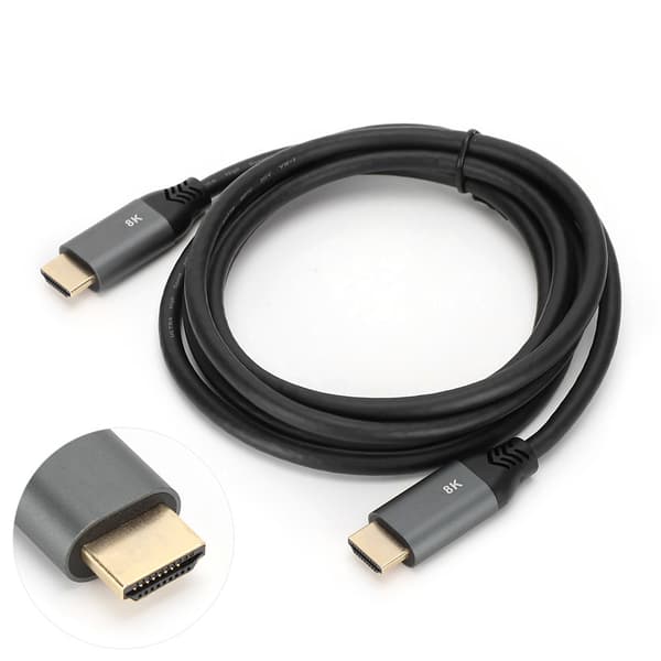 2 meter HDMI til HDMI 8K Digital 60Hz Audio Video Projeksjonskabel for TV Datamaskin