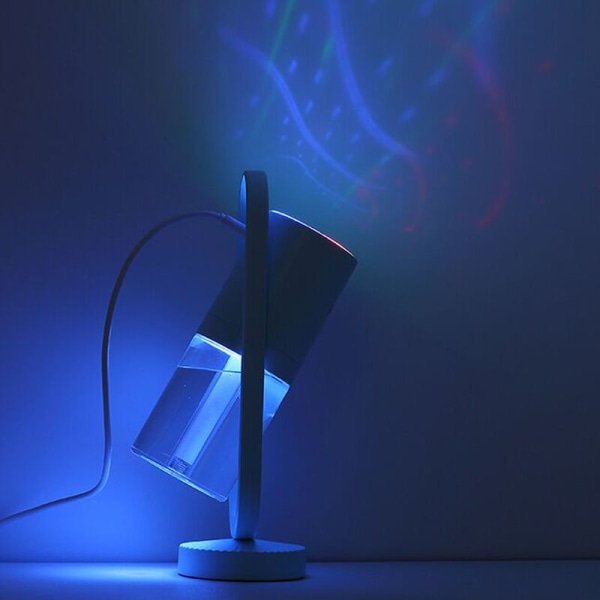 Star Sky -projektori, USB hiljainen pyörivä ilmankostutin (Coral Blue)