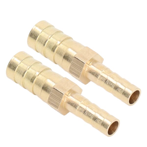 Messinkiputkiliitin 10 mm 3/8 - 6 mm 1/4, 2 kpl