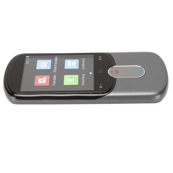 Smart Translator 2.88 Tommer Touchscreen Real Time Tovejs Oversættelse Bærbar Intelligent Stemmesprog Oversætter Grå