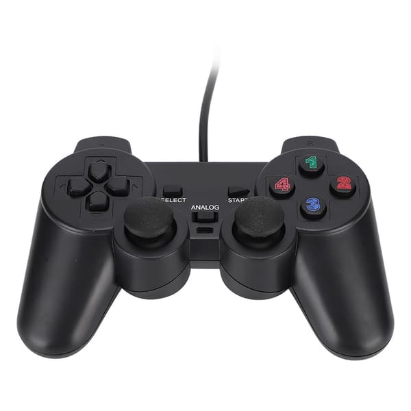 USB-kabel Kablet Dobbelt Vibrationsspilcontroller til Laptop