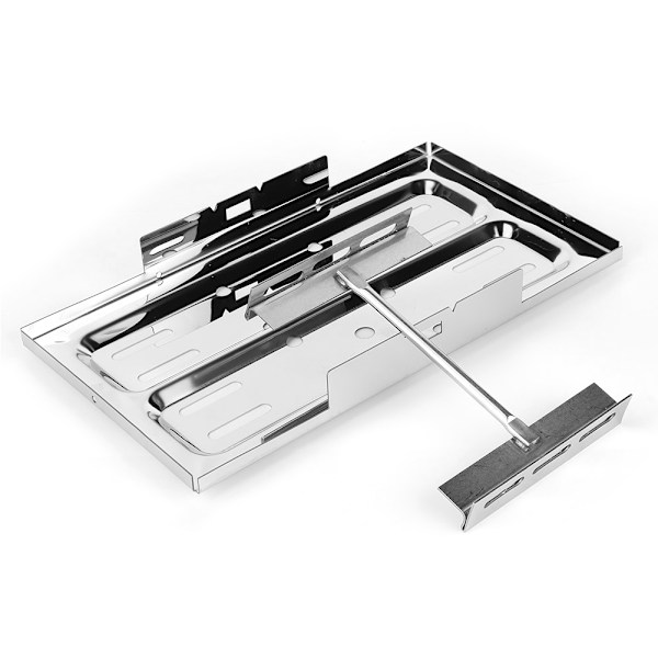 Rustfrit stål Universal Poleret Batteri Holder Kit 19 x 33,7 cm