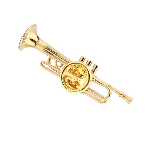 Form Brosch Kvinnor Klänning Klämma Musikinstrument Presentförpackning