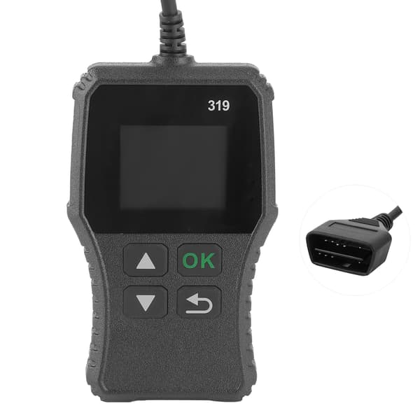 Automotive OBD2 Scanner Fejlkodelæser Multisprog LCD Display Diagnostisk Værktøj til ELM327