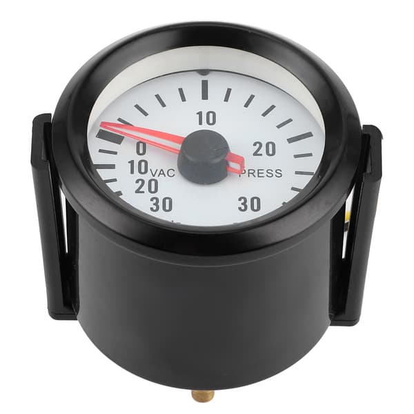 Universal Boost Pointer Vakuumtrycksmätare 0-30PSI 12V Blå LED-urtavla 52mm Dia för bilmotorer