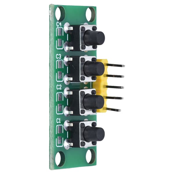 4-tasters uafhængig knap switch modul elektronisk eksperiment tastatur