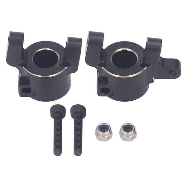 2. Front C Hub Holder Messing Solid Konstruksjon Styrekuleholder for Axial SCX10 II AR44