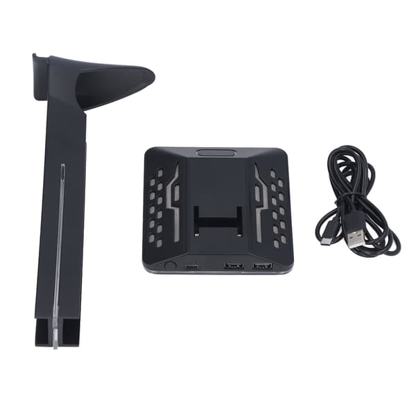 RGB Gaming Headset Stand med 2 USB-porte Multifunktionel Skrivebords Holder