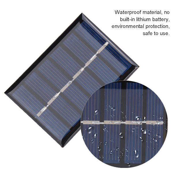 4 stk 3V 100MA 0,3W DIY Bærbart Solcellepanel Epoxy Plate 65*48MM