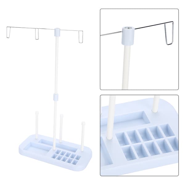 Stativ for brodertrådspolehåller for symaskin