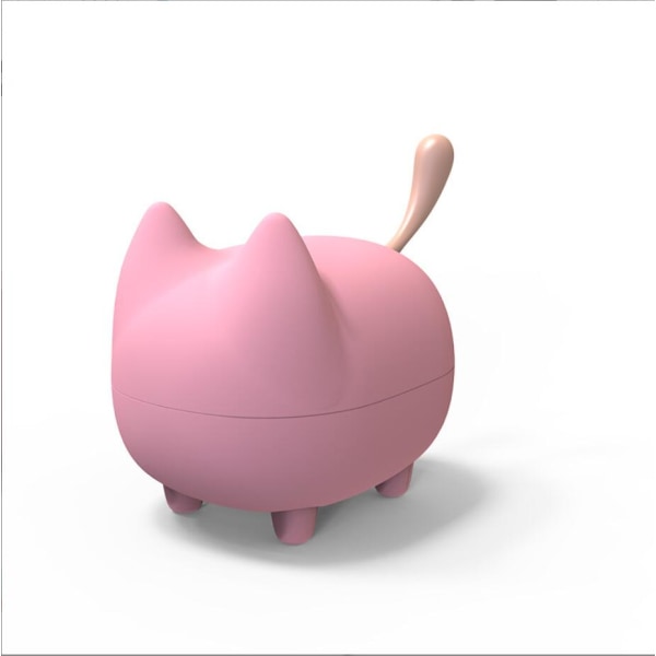 Kannettava pieni teräspistooli lahja subwoofer söpö kissakaiutin (vaaleanpunainen),