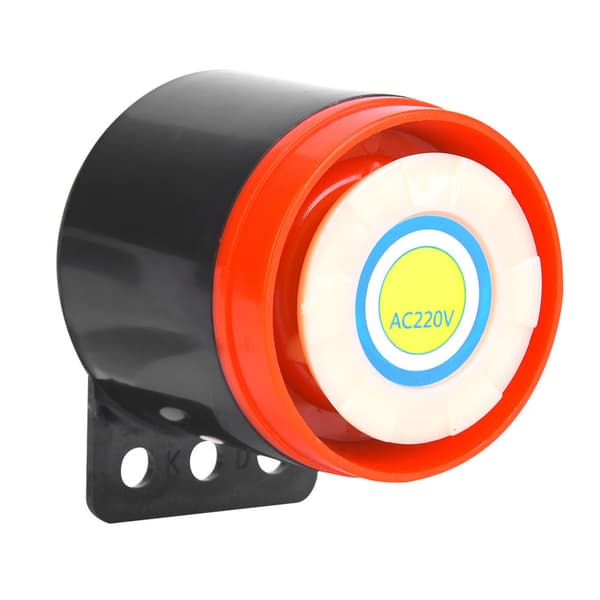 220V 110dB Aktiv Summer Alarm Beeper med Ledning til DIY Elektronik